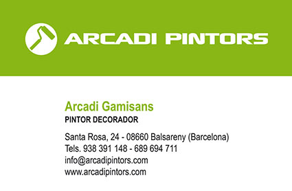 Targeta comercial Arcadi Pintors