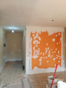 Proceso del trabajo de pintura