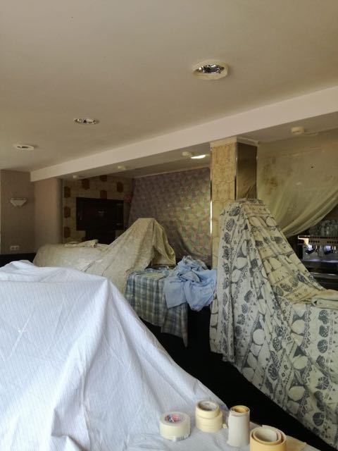 Preparación de los trabajos de pintura