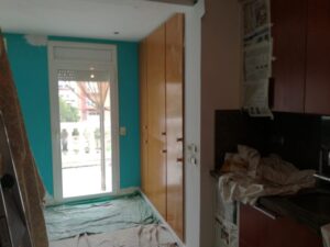Proceso del trabajo de pintura