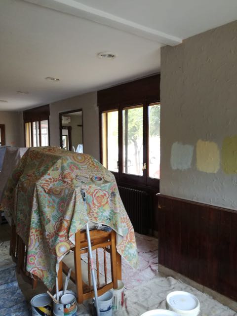 Preparación de los trabajos de pintura