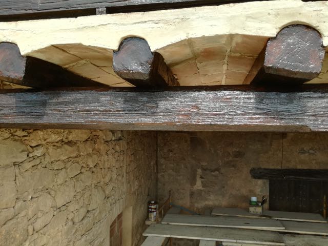 Trabajos de restauración en madera