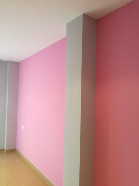 Piso pintado y acabado